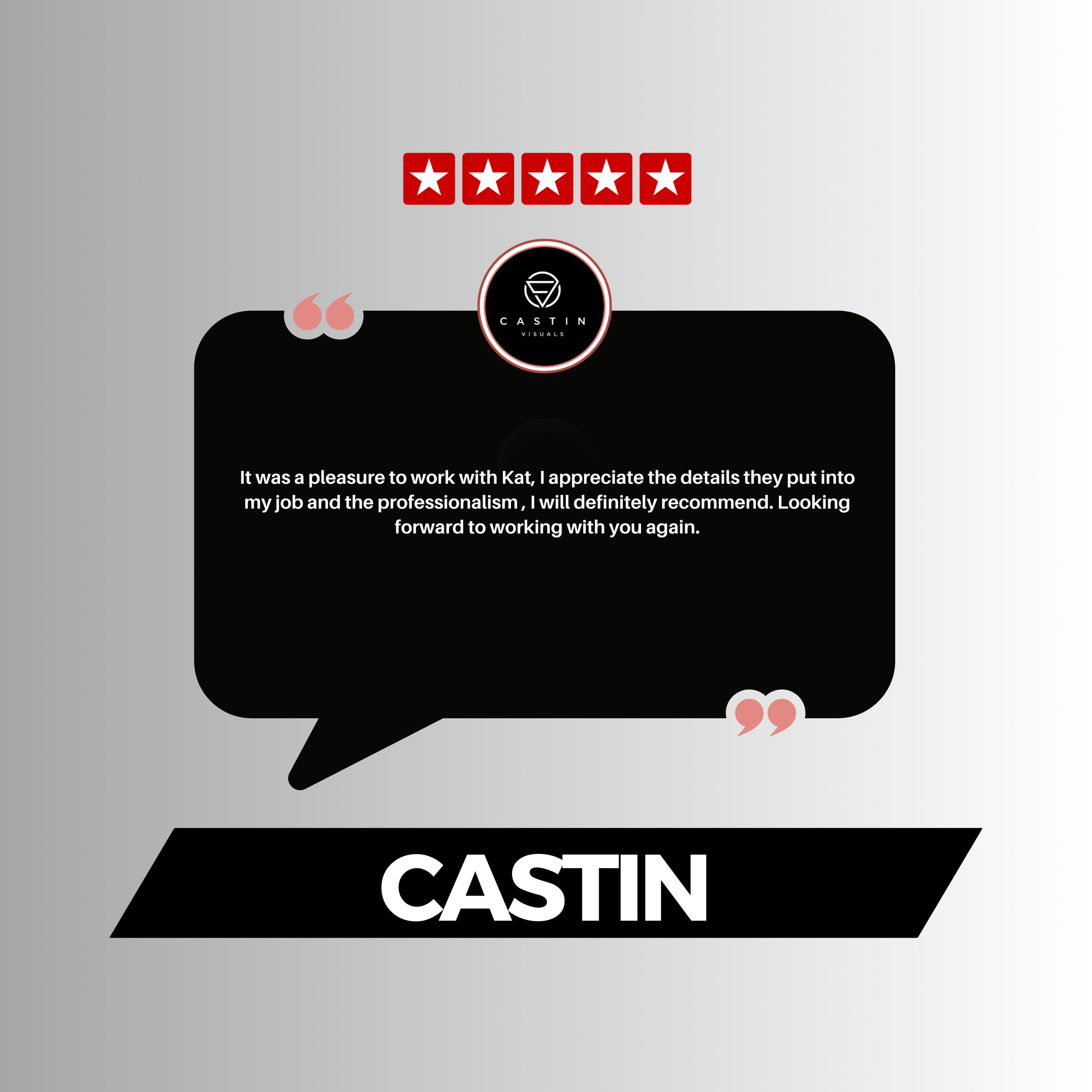 Castin Visuals | Wedding Video Editing Client Review Testimonial from Castin Visuals about the professionalism and detail of Cinematically Edit wedding video editing services